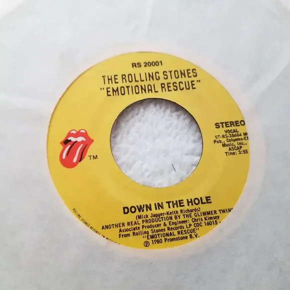 The Rolling Stones 80s vintage vinyl 45 Emotional Rescue - Picture 7 of 7